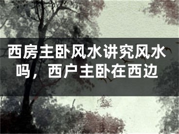 西房主卧风水讲究风水吗,西户主卧在西边