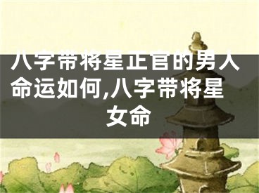 八字带将星正官的男人命运如何,八字带将星女命