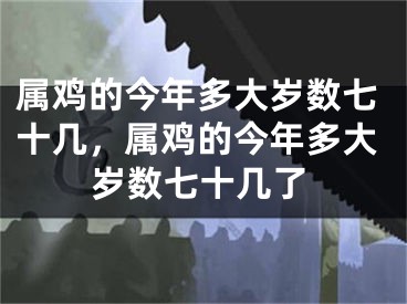 属鸡的今年多大岁数七十几,属鸡的今年多大岁数七十几了