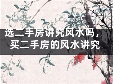 选二手房讲究风水吗,买二手房的风水讲究
