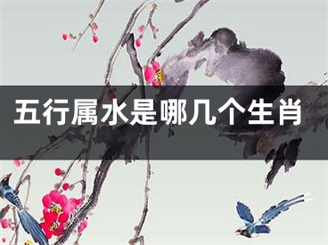 五行属水是哪几个生肖