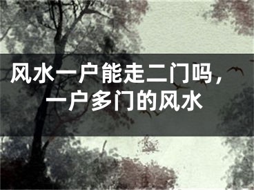 风水一户能走二门吗,一户多门的风水