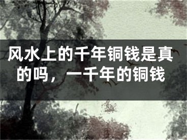 风水上的千年铜钱是真的吗,一千年的铜钱