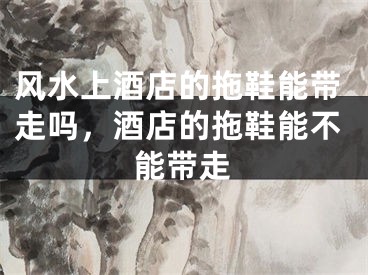 风水上酒店的拖鞋能带走吗，酒店的拖鞋能不能带走