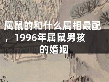 属鼠的和什么属相最配,1996年属鼠男孩的婚姻
