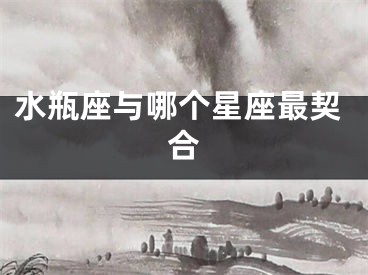 水瓶座与哪个星座最契合