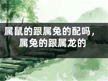 属鼠的跟属兔的配吗,属兔的跟属龙的