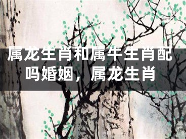 属龙生肖和属牛生肖配吗婚姻，属龙生肖