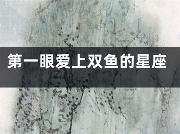 第一眼爱上双鱼的星座